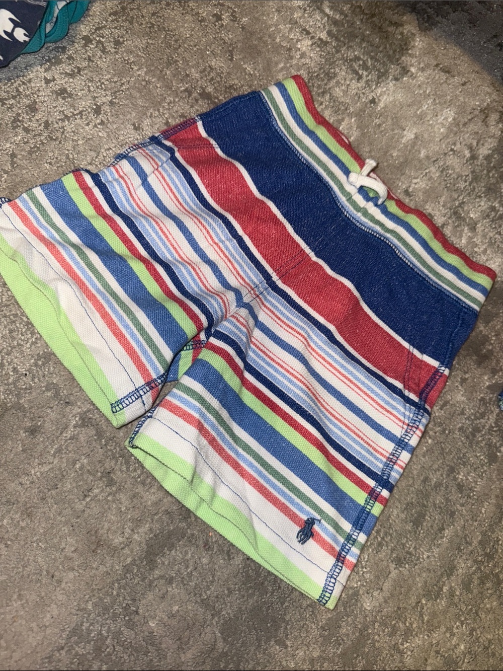 Polo by Ralph Lauren Neon Stripe Toddler Shorts